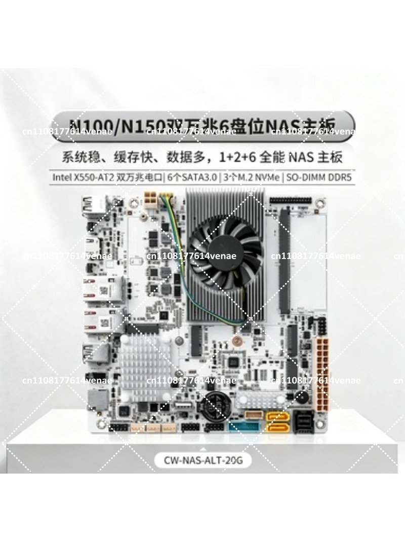 NAS Motherboard 8-Bay with N10 - đánh giá và giá Nas Motherboard 8 Sata Mini Itx