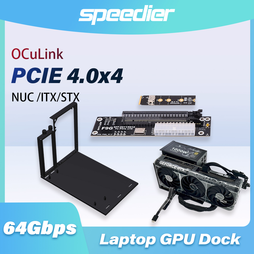 F9G 64Gbps OcuLink to PCIE 4.0 - đánh giá và giá Oculink Egpu Mini Pc