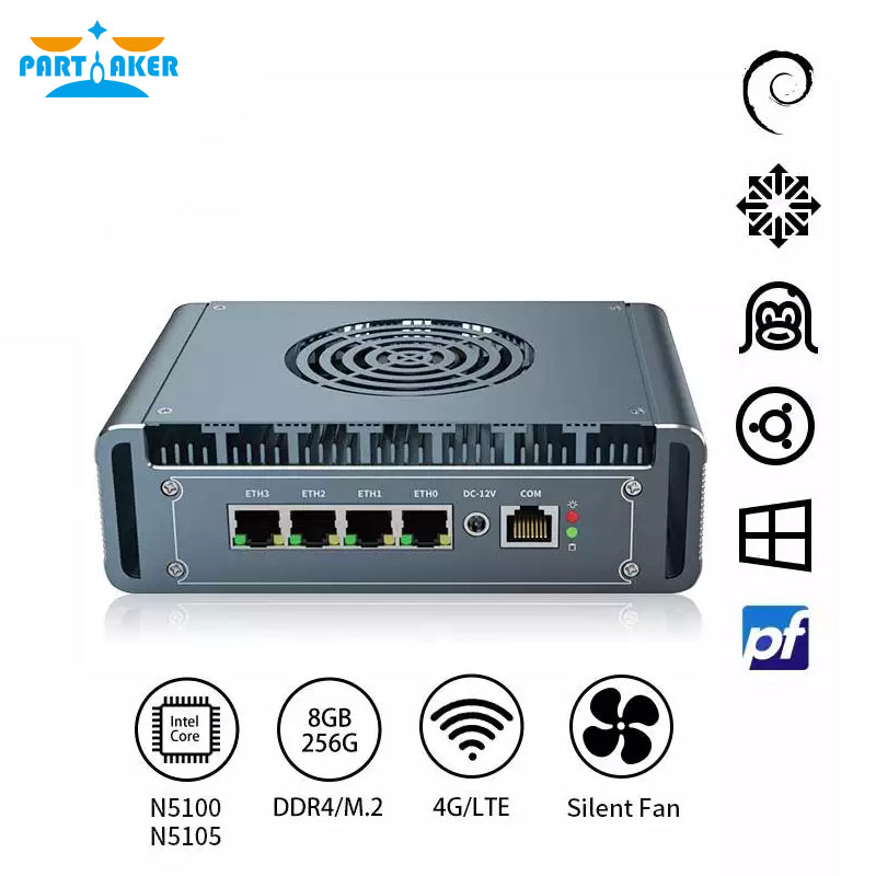 12th Gen Intel I3-1115G4 Fanle - đánh giá và giá Pfsense Firewall Router 2.5G 4 I226