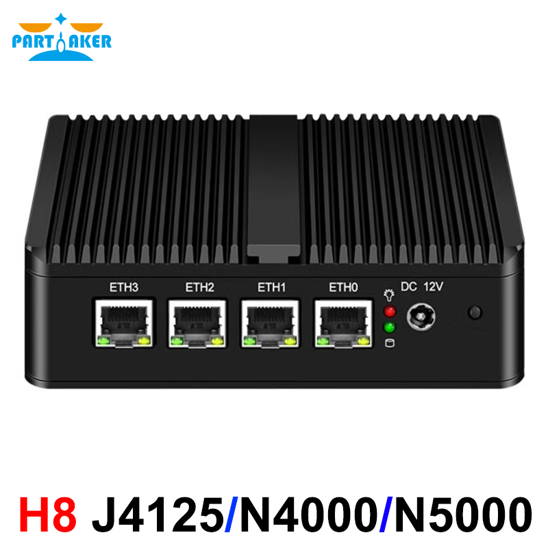 Partaker Fanless pfSense Route - đánh giá và giá Pfsense Firewall Router 2.5G 4 I226
